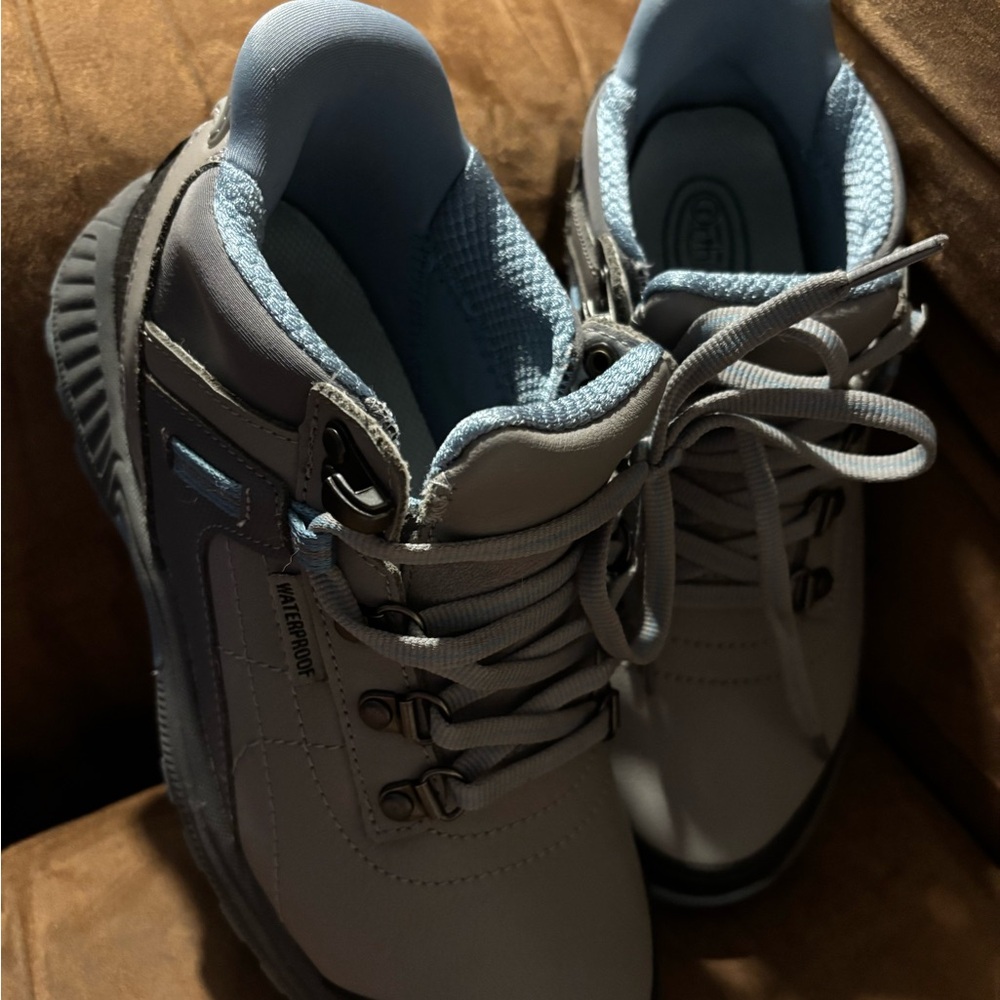 Women's Lace Up Boots - Gray
